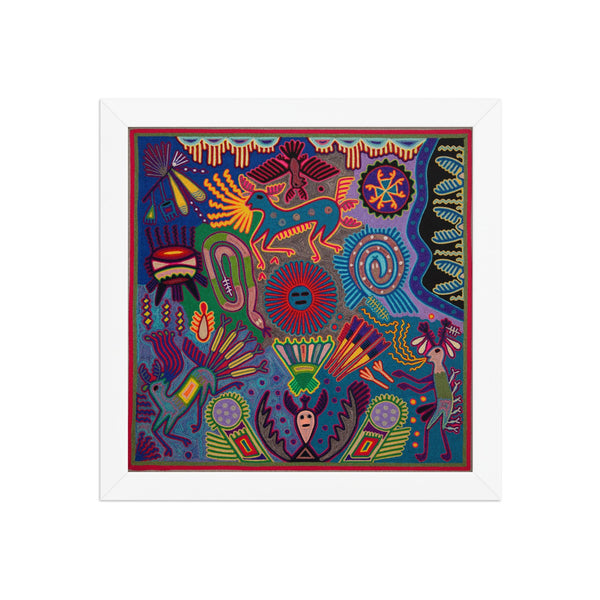 Huichol Yarn Painting Print • L - 249 - Huichol Arts
