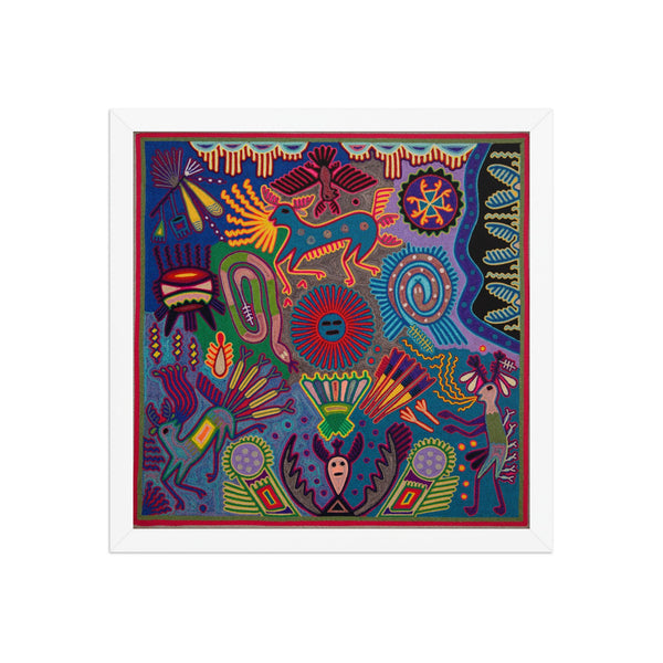 Huichol Yarn Painting Print • L - 249 - Huichol Arts