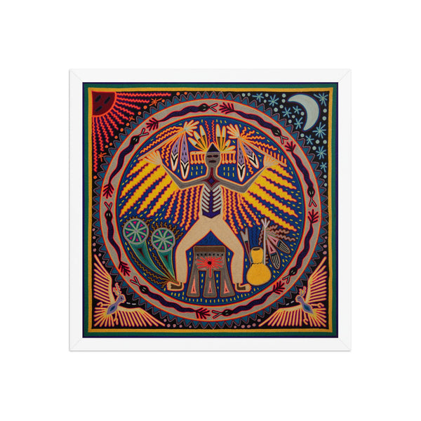 Huichol Yarn Painting Print • L - 250 - Huichol Arts