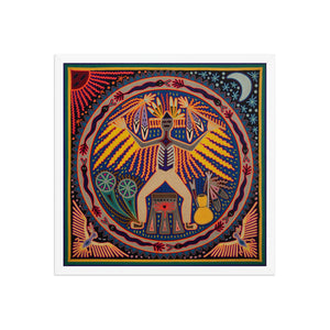 Huichol Yarn Painting Print • L - 250 - Huichol Arts