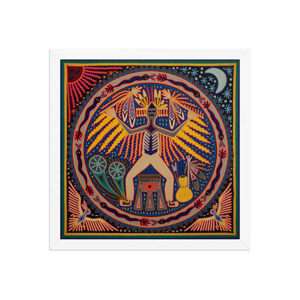 Huichol Yarn Painting Print • L - 250 - Huichol Arts