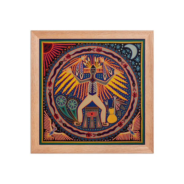 Huichol Yarn Painting Print • L - 250 - Huichol Arts