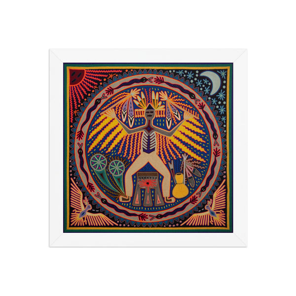 Huichol Yarn Painting Print • L - 250 - Huichol Arts