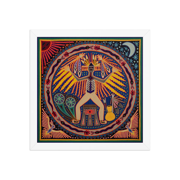Huichol Yarn Painting Print • L - 250 - Huichol Arts