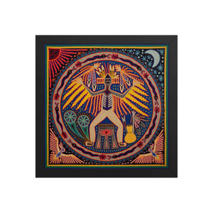 Huichol Yarn Painting Print • L - 250 - Huichol Arts