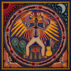 Huichol Yarn Painting Print • L - 250 - Huichol Arts