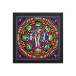 Huichol Yarn Painting Print • L - 251 - Huichol Arts