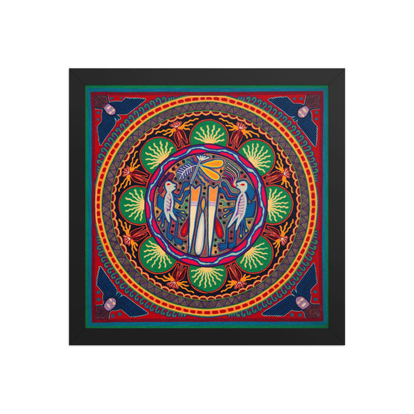 Huichol Yarn Painting Print • L - 251 - Huichol Arts