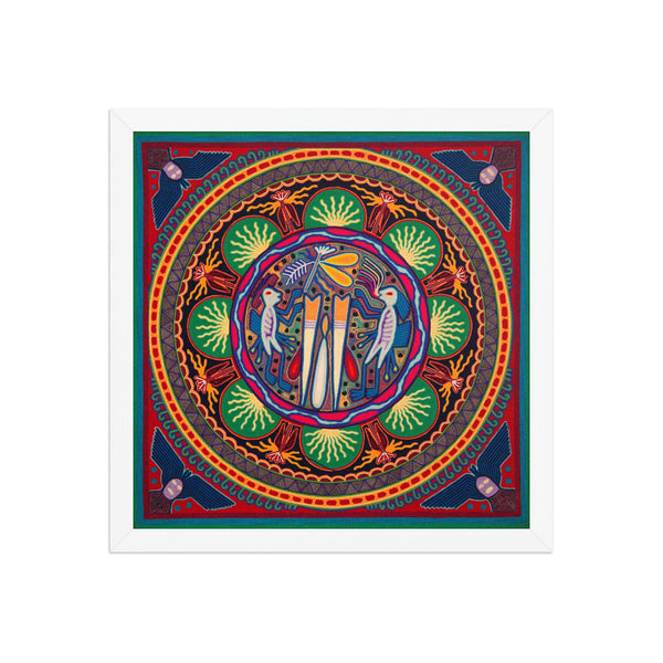 Huichol Yarn Painting Print • L - 251 - Huichol Arts