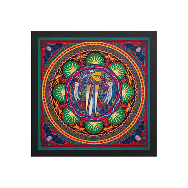 Huichol Yarn Painting Print • L - 251 - Huichol Arts