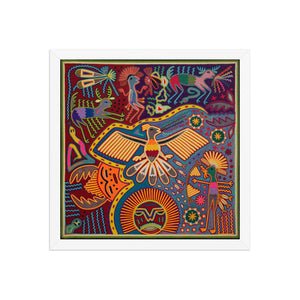 Huichol Yarn Painting Print • L - 252 - Huichol Arts