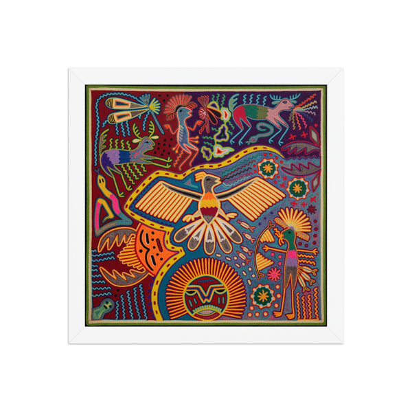 Huichol Yarn Painting Print • L - 252 - Huichol Arts