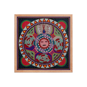 Huichol Yarn Painting Print • L - 253 - Huichol Arts