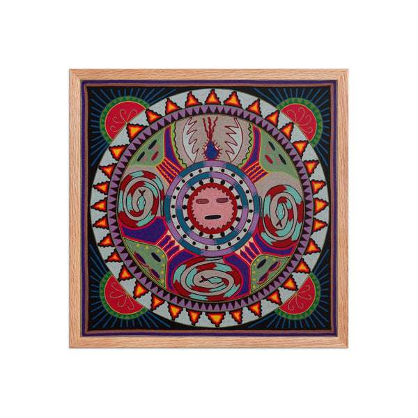 Huichol Yarn Painting Print • L - 253 - Huichol Arts