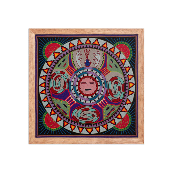 Huichol Yarn Painting Print • L - 253 - Huichol Arts