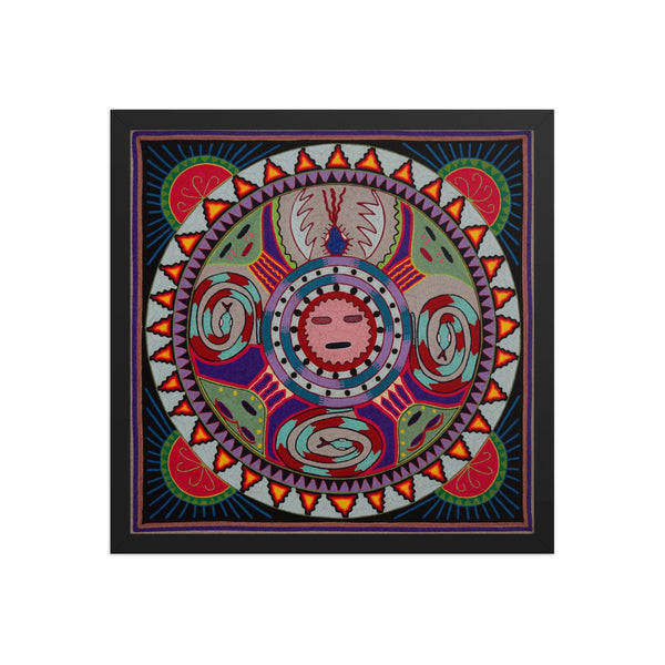 Huichol Yarn Painting Print • L - 253 - Huichol Arts