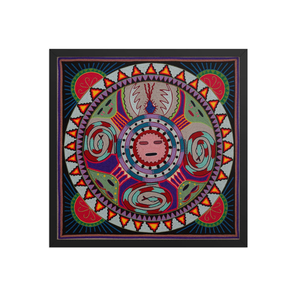 Huichol Yarn Painting Print • L - 253 - Huichol Arts