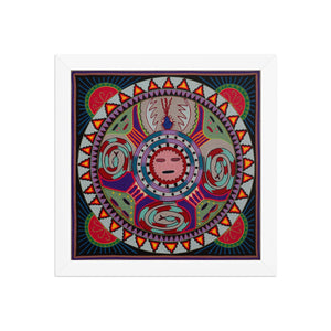 Huichol Yarn Painting Print • L - 253 - Huichol Arts