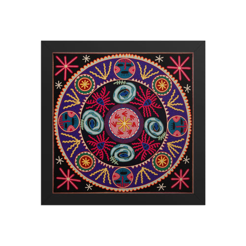 Huichol Yarn Painting Print • L - 254 - Huichol Arts