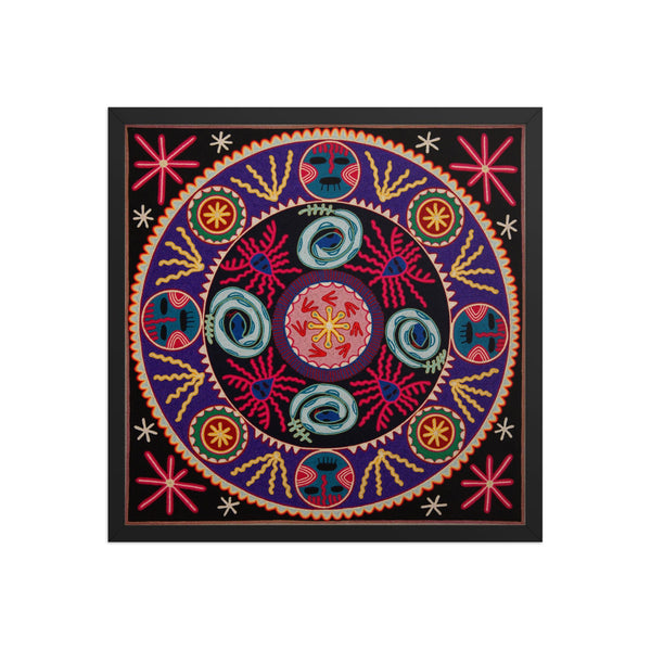 Huichol Yarn Painting Print • L - 254 - Huichol Arts