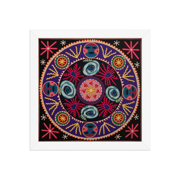 Huichol Yarn Painting Print • L - 254 - Huichol Arts
