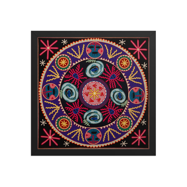 Huichol Yarn Painting Print • L - 254 - Huichol Arts