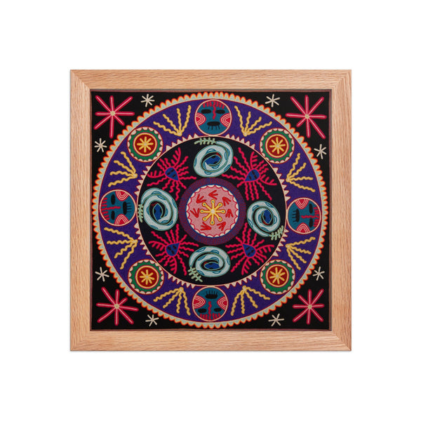 Huichol Yarn Painting Print • L - 254 - Huichol Arts