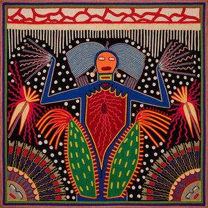 Huichol Yarn Painting Print • L - 255 - Huichol Arts
