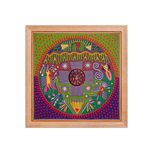 Huichol Yarn Painting Print • L - 256 - Huichol Arts