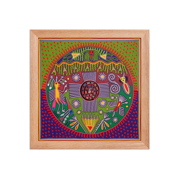 Huichol Yarn Painting Print • L - 256 - Huichol Arts