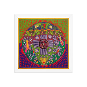 Huichol Yarn Painting Print • L - 256 - Huichol Arts