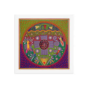Huichol Yarn Painting Print • L - 256 - Huichol Arts