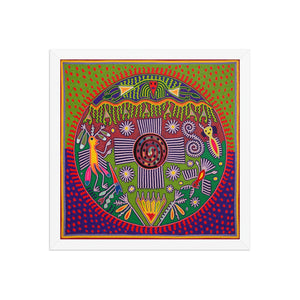 Huichol Yarn Painting Print • L - 256 - Huichol Arts