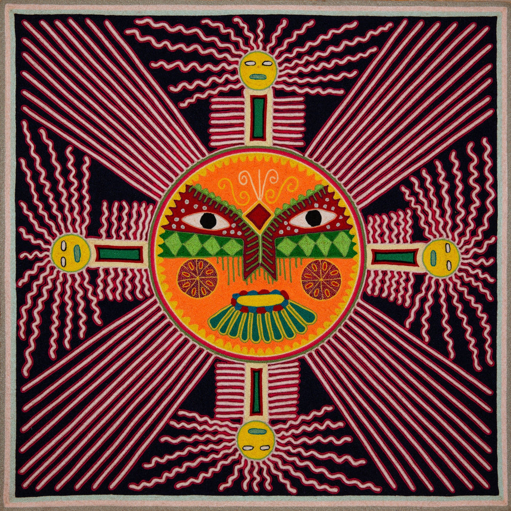 Huichol Yarn Painting Print • L - 257 - Huichol Arts