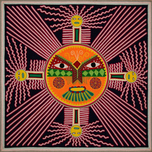 Huichol Yarn Painting Print • L - 257 - Huichol Arts