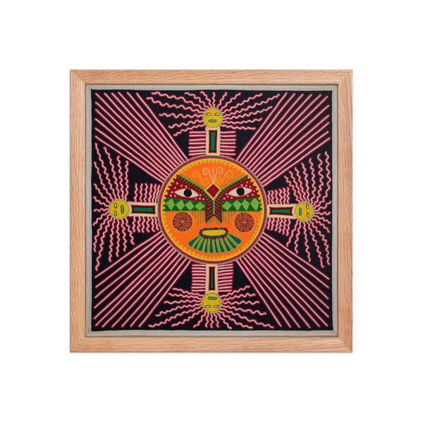 Huichol Yarn Painting Print • L - 257 - Huichol Arts