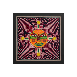Huichol Yarn Painting Print • L - 257 - Huichol Arts