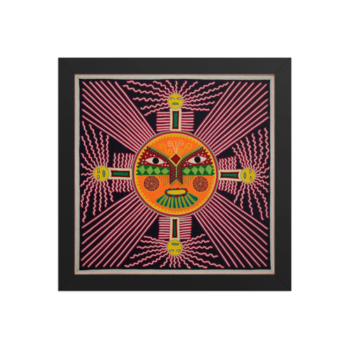 Huichol Yarn Painting Print • L - 257 - Huichol Arts