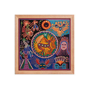 Huichol Yarn Painting Print • L - 258 - Huichol Arts