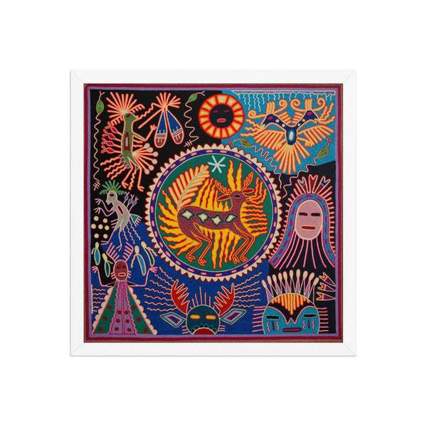 Huichol Yarn Painting Print • L - 258 - Huichol Arts