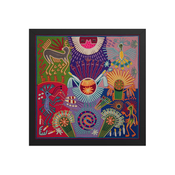 Huichol Yarn Painting Print • L - 259 - Huichol Arts