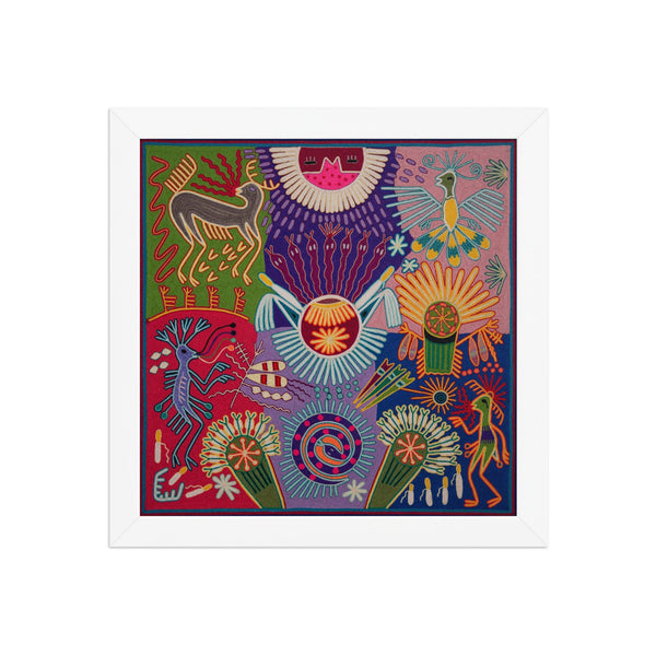Huichol Yarn Painting Print • L - 259 - Huichol Arts