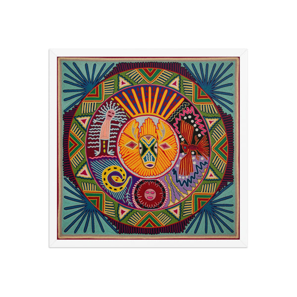 Huichol Yarn Painting Print • L - 260 - Huichol Arts