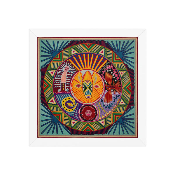 Huichol Yarn Painting Print • L - 260 - Huichol Arts