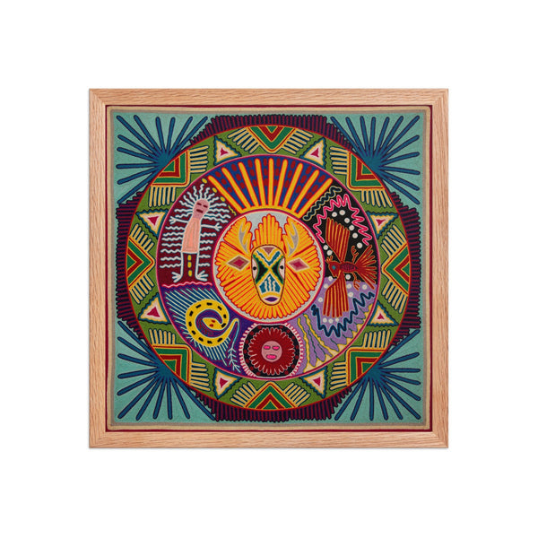 Huichol Yarn Painting Print • L - 260 - Huichol Arts