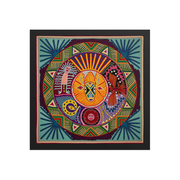 Huichol Yarn Painting Print • L - 260 - Huichol Arts