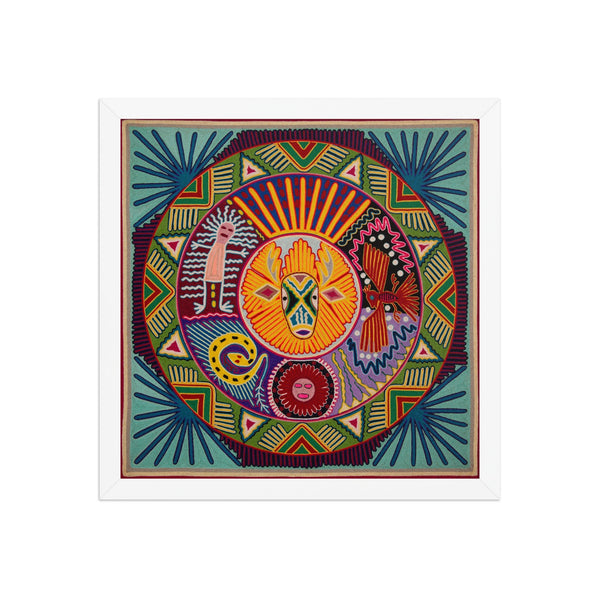Huichol Yarn Painting Print • L - 260 - Huichol Arts