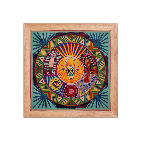 Huichol Yarn Painting Print • L - 260 - Huichol Arts