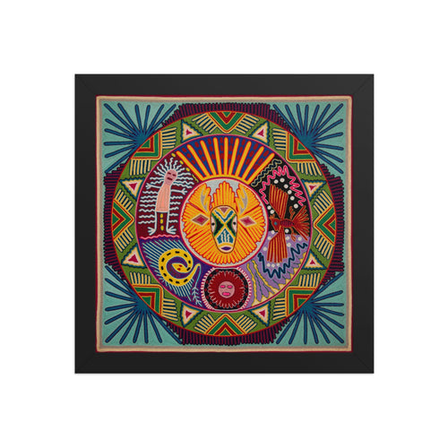 Huichol Yarn Painting Print • L - 260 - Huichol Arts