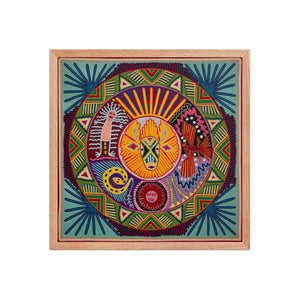 Huichol Yarn Painting Print • L - 260 - Huichol Arts